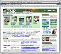Minnesota DNR home page